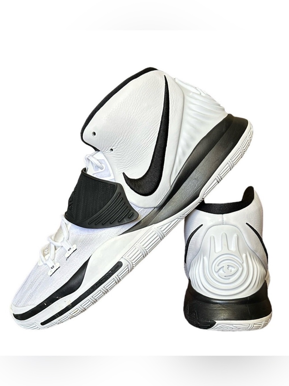 NIKE Kyrie 6 TB White Black Men's Size 18 Basketball Athletic Shoes CW4142-101